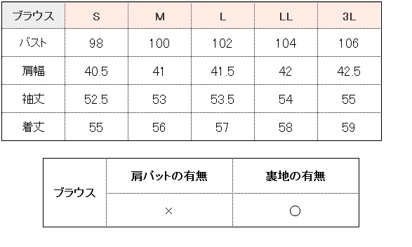 サイズ表