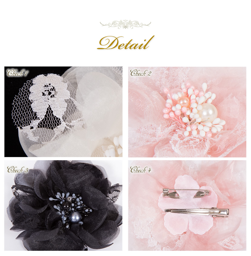 コサージュ　黒