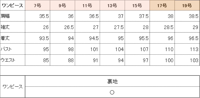 db-1306サイズ表