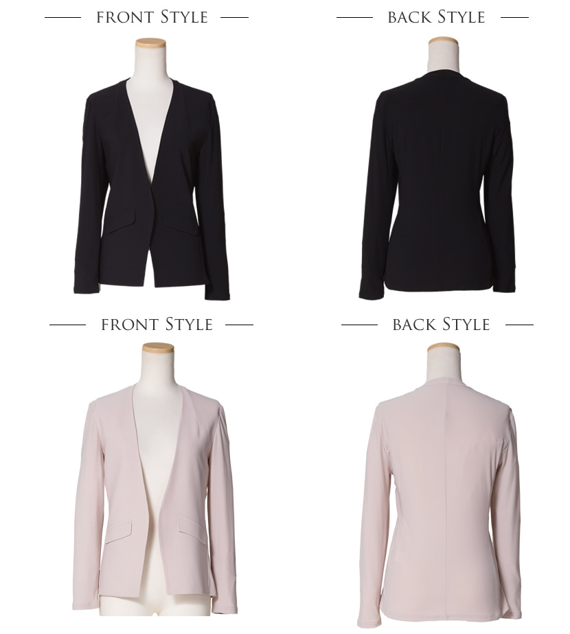 ノーカラージャケット,M,L,XL,レディース,オフィス,セレモニー,ブラック,ピンクベージュ,黒,二次会,結婚式 ,20代,30代,40代,KAN-690 ノーカラージャケット,M,L,XL,レディース,オフィス,セレモニー,ブラック,ピンクベージュ,黒,二次会,結婚式 ,20代,30代,40代,KAN-690